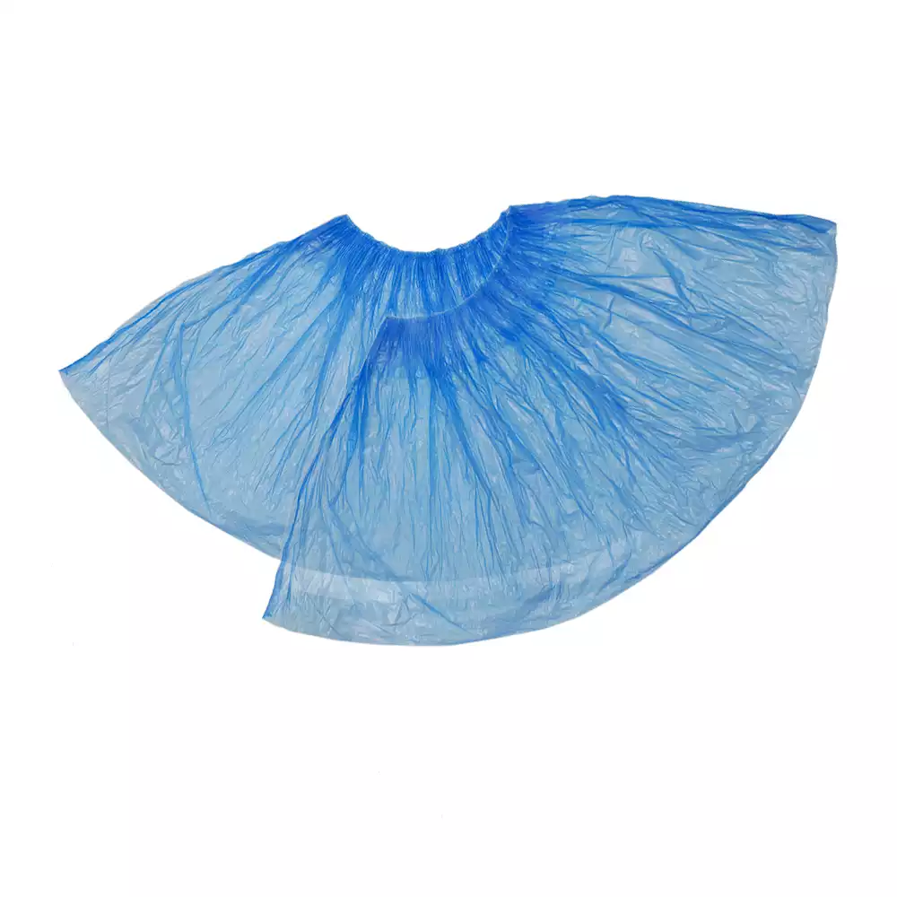 Бахилы UNITE "Оптимал" ПНД 32мкм, полиэтиленовые, гладкие, вес 3,2 гр/пара, размер 400*150мм, цвет - синий