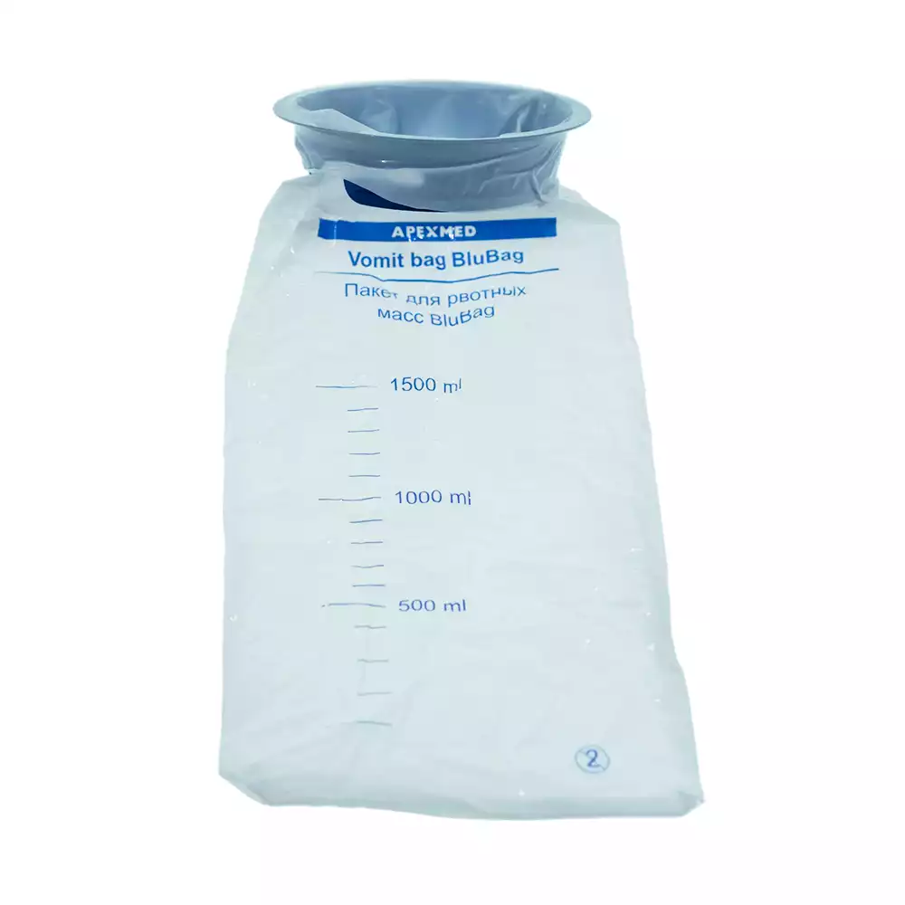 Пакет BluBag гигиенический, для рвотных масс, объем 1500мл упаковка 5шт