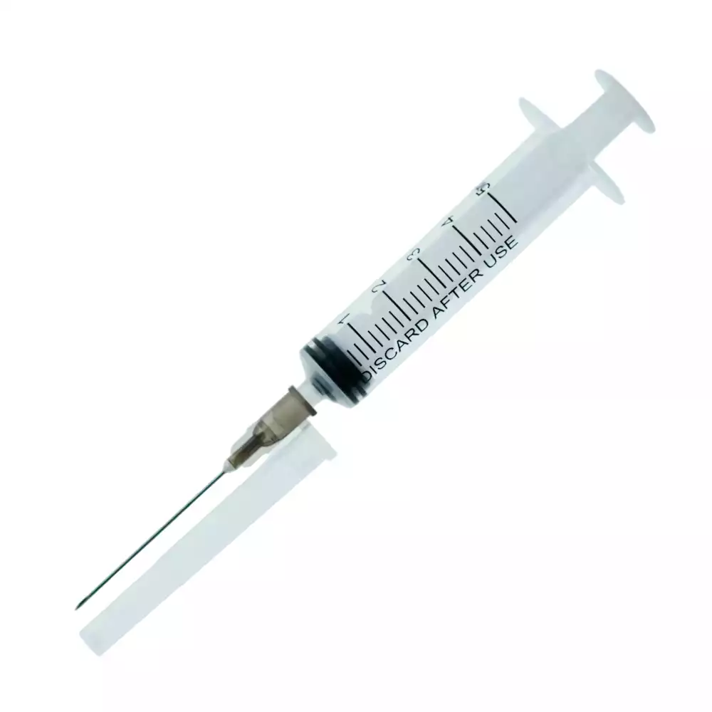 Шприц 5,0 мл, 3-х компонентный, игла 22G (0,7х38мм), стерильный