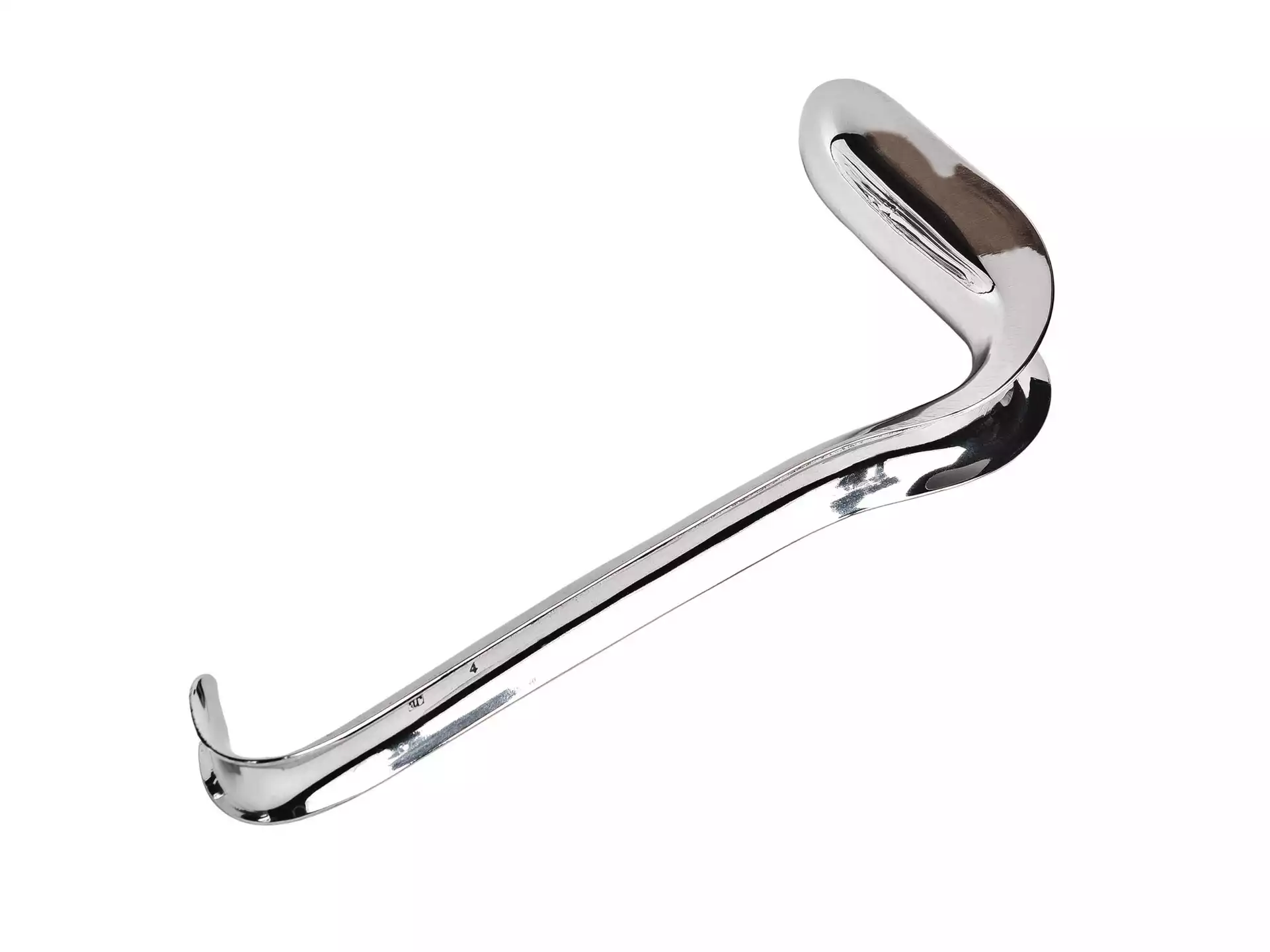 Зеркало влагалищное по Симсу, №4 длина 195мм, длина рабочей части 105мм, ширина 32мм, из нержавеющей стали