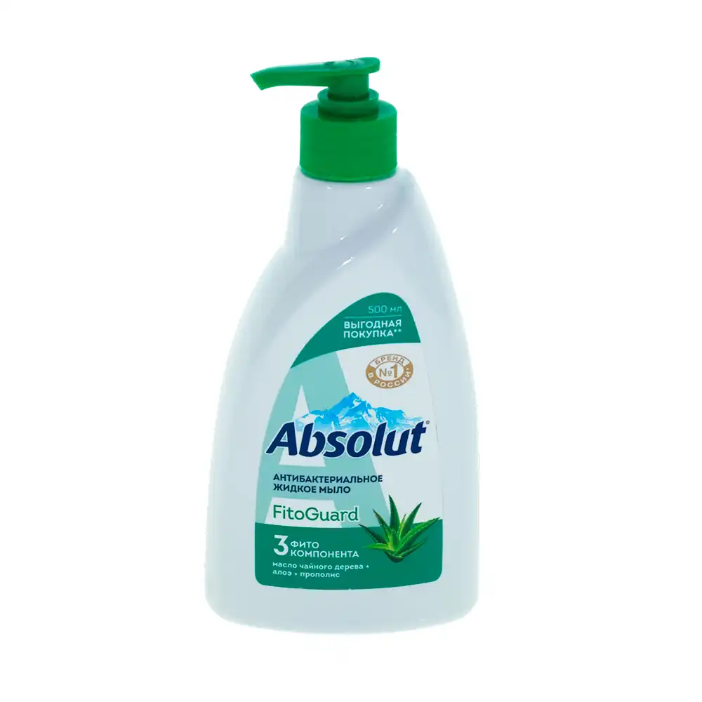 Жидкое мыло ABSOLUT FitoGuard  Алое 500мл с дозатором