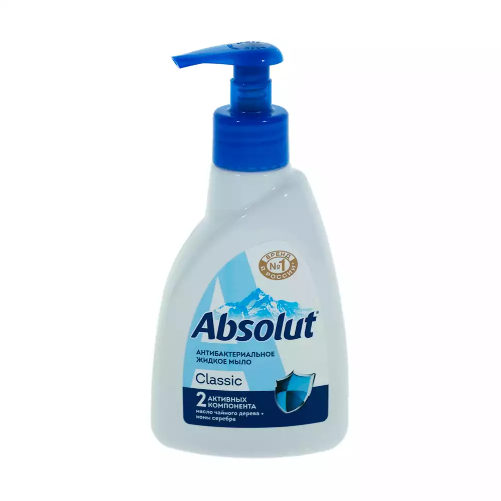 Жидкое мыло ABSOLUT ABS Ультразащита 250г с дозатором
