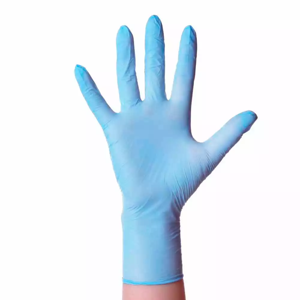 Перчатки mediOk LIGHT, размер M, нитриловые, вес 5,4г/пара, неопудренные, текстурированные на пальцах, цвет голубой, нестерильные, упаковка 100пар