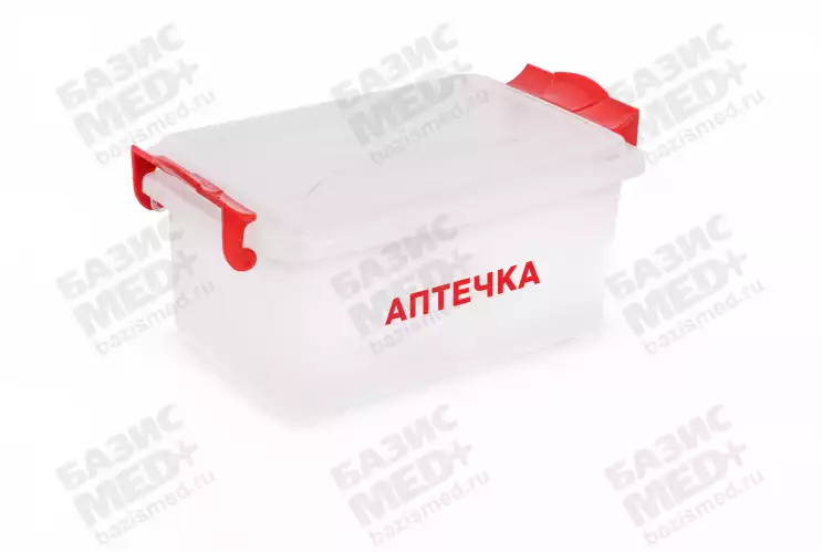Контейнер "Аптечка" прямоугольный с ручками 2,5л