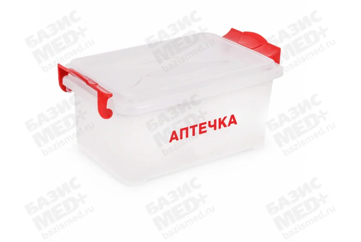 Контейнер "Аптечка" прямоугольный с ручками 2,5л