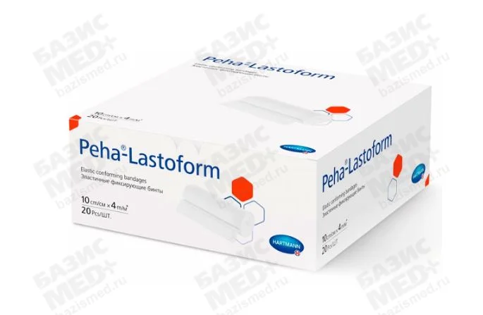 Бинт эластичный фиксирующий Peha-Lastoform 10 cм x 4 м №20