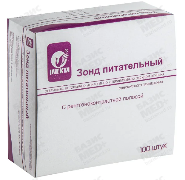 Катетер (зонд) INEKTA для энтерального питания СН-05, с рентгеноконтрастной полосой, длина 40 см