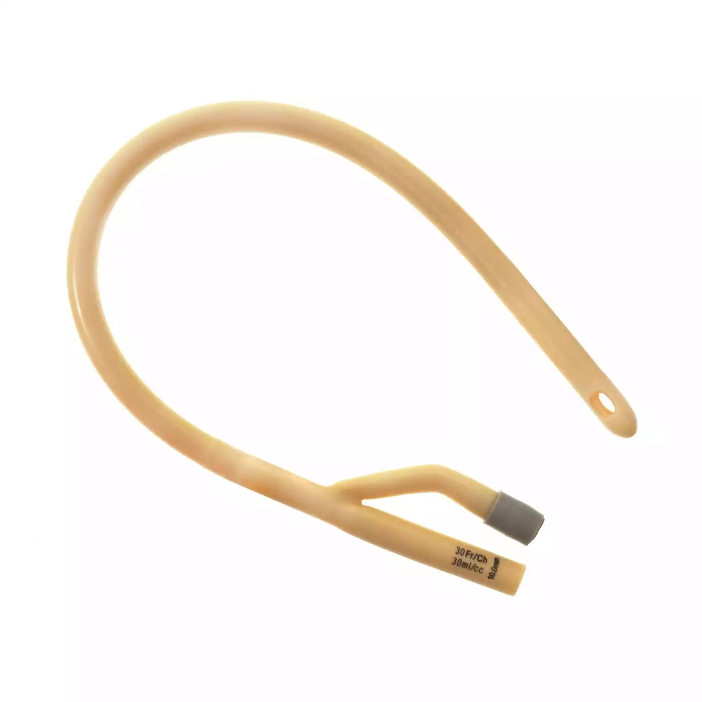 Катетер Фолея латексный с силиконовым покрытием 2-х ходовой СН-14, диаметр 3,3/4, 73мм, объем баллона до 30мл, длина 400мм, цвет зеленый, стерильный, упаковка 10 штук