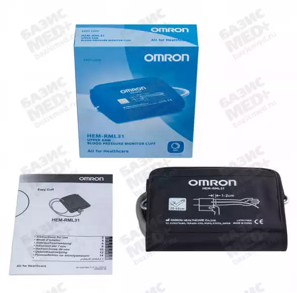 Манжета Easy Cuff для измерителей артериального давления и частоты пульса OMRON (HEM-RML31-E) 22-42см