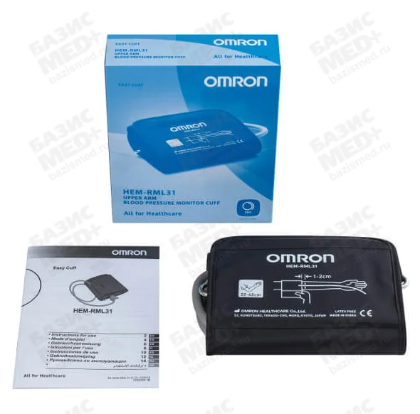 Манжета Easy Cuff для измерителей артериального давления и частоты пульса OMRON (HEM-RML31-E) 22-42см