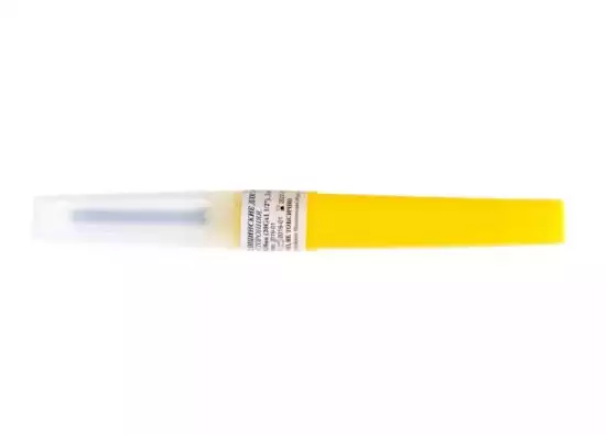 Игла двусторонняя для забора крови Синло, размер 20G (0,9х38мм), (желтый колпачок)