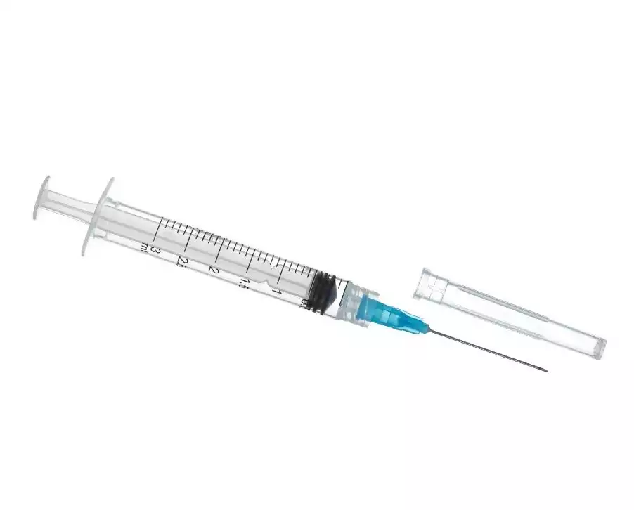 Шприц 3,0 мл, 3-х компонентный Paramed, игла 23G (0,6х32 мм), стерильный, соединение Луер Лок