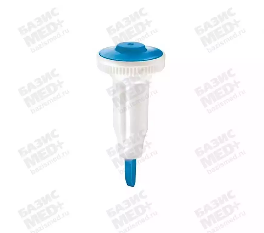 Автоматический ланцет Haemolance Micro Flow, игла 28G, глубина прокола 1,6мм, цвет голубой
