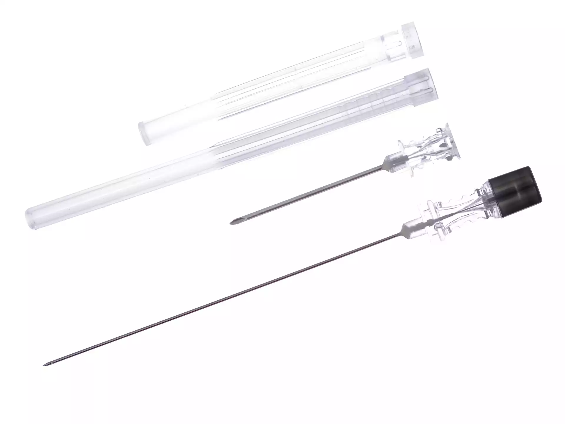 Игла спинальная Pencil Point 22G (0,7*120мм), с проводником, стерильная, черная