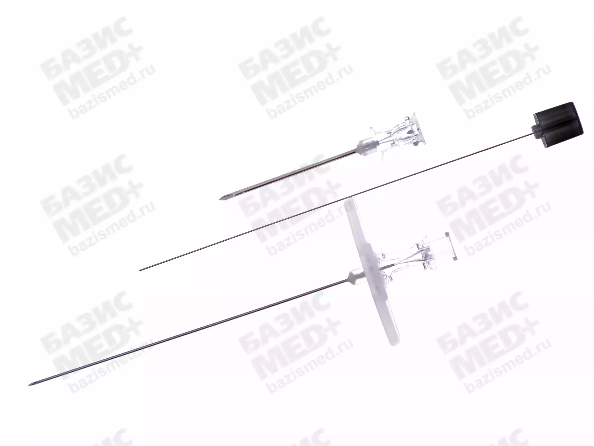 Игла спинальная Pencil Point 22G (0,7*120мм), с проводником, стерильная, черная