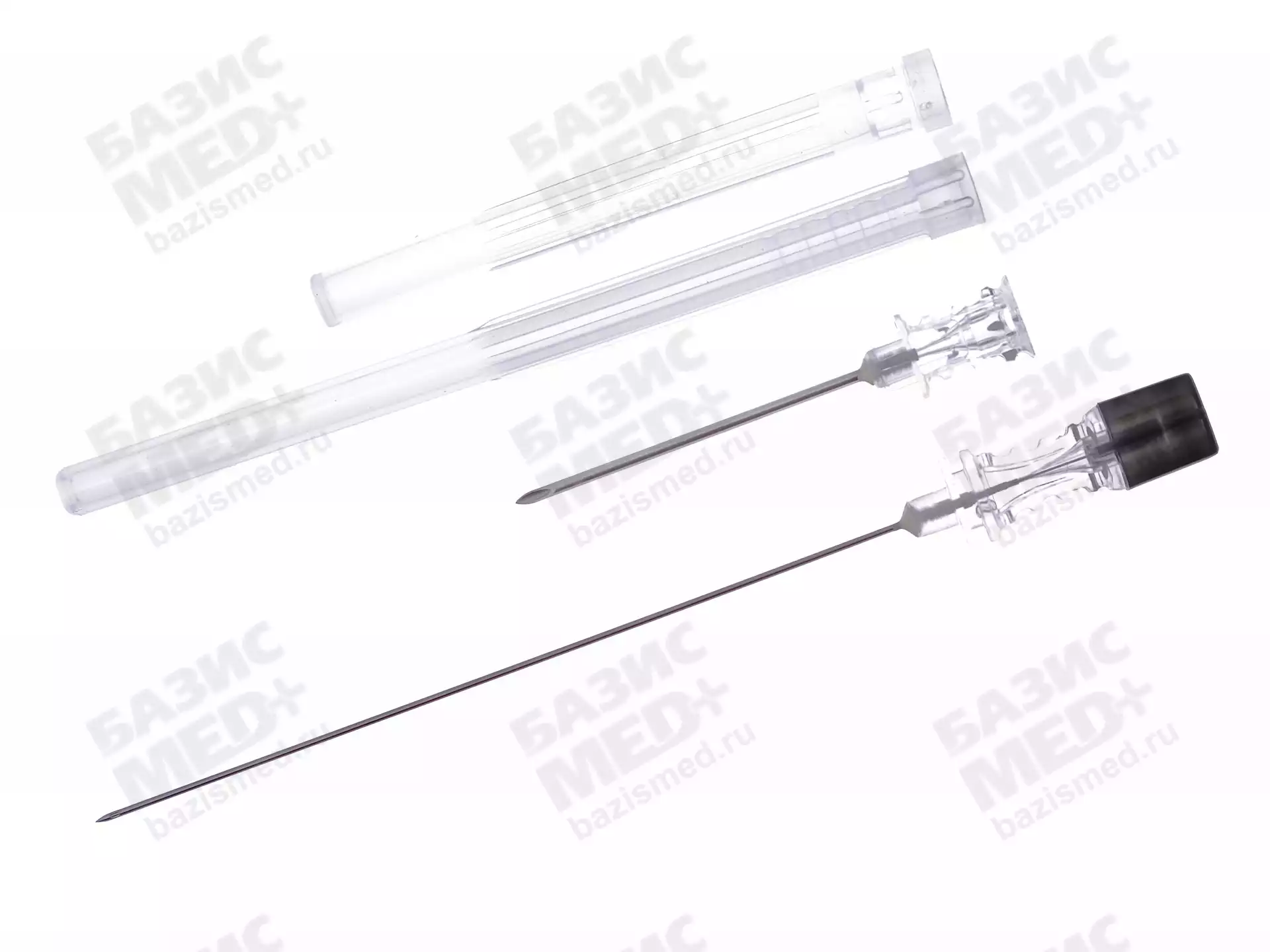 Игла спинальная Pencil Point 22G (0,7*120мм), с проводником, стерильная, черная