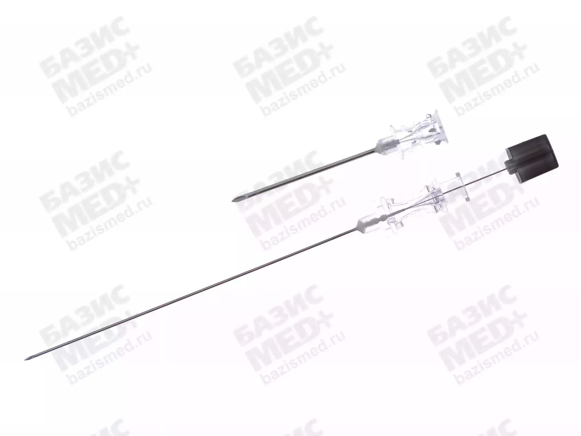 Игла спинальная Pencil Point 22G (0,7*120мм), с проводником, стерильная, черная
