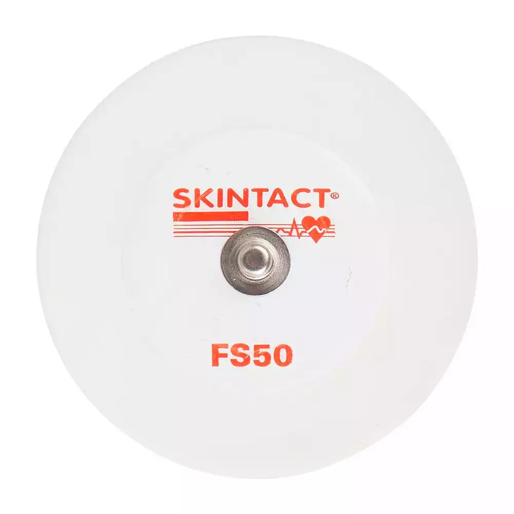 Электроды одноразовые самоклющиеся для ЭКГ Skintact FS-50, диаметр 50 мм, пенопласт на основе полиэтилена, жидкий гель Aqua Wet, упаковка 30 шт