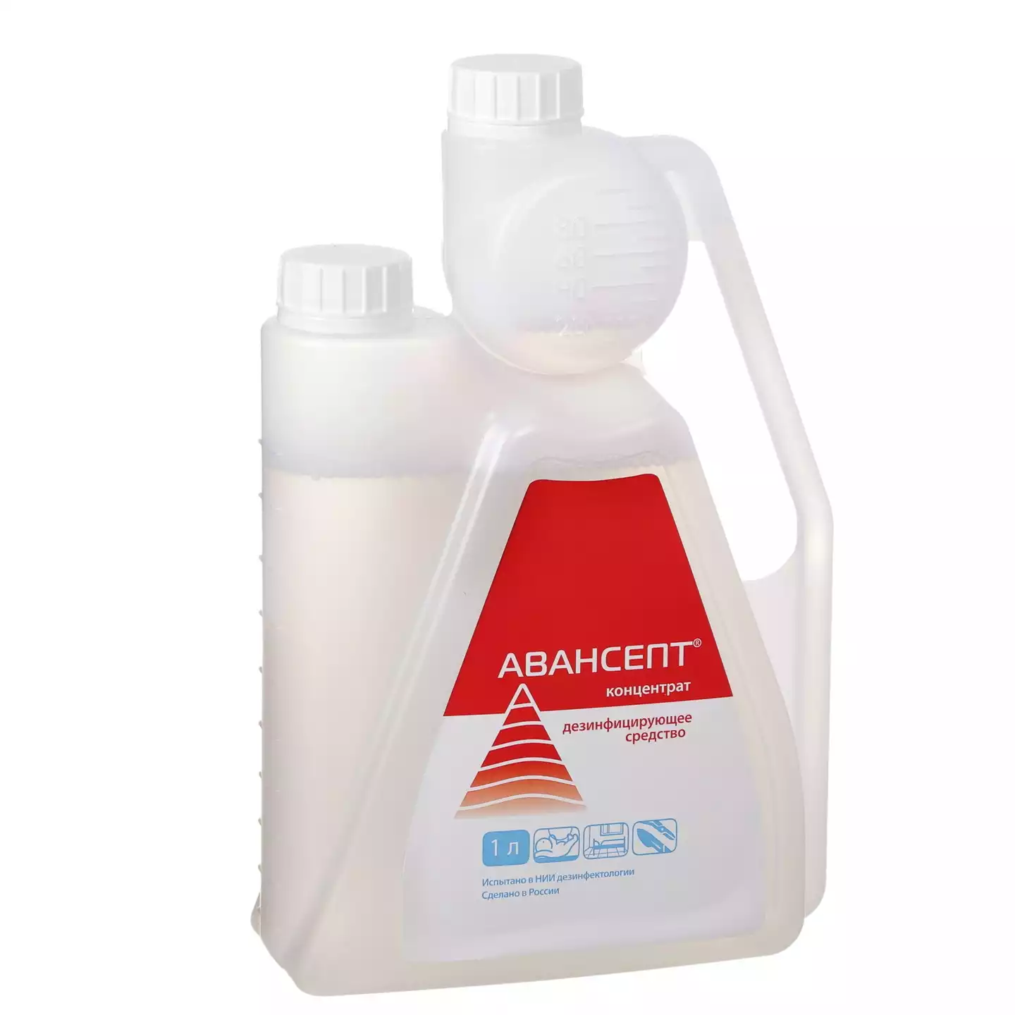 Авансепт, 1,0л, концентрат-раствор для дезинфекции поверхностей и инструментария, этикетка красная