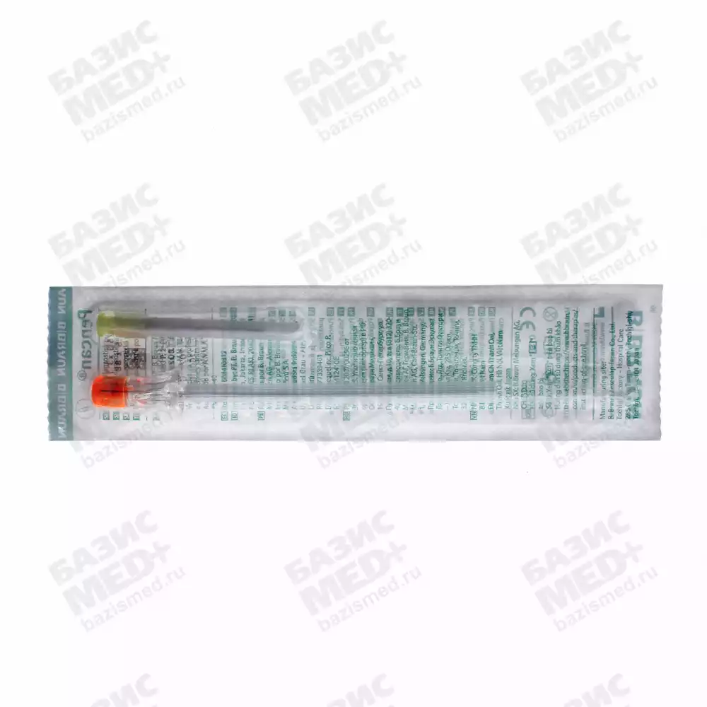 Игла спинальная Pencil Point 25G (0,50х88мм) Pencan®, с проводниковой иглой, стерильная, оранжевая